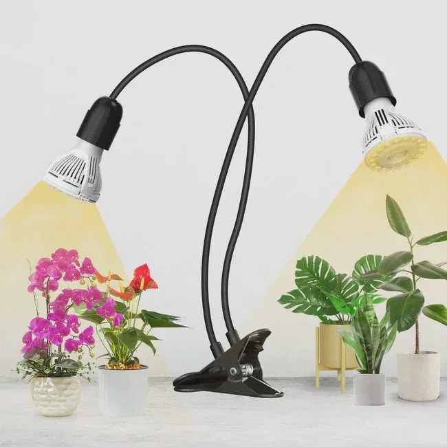 SANSI two-head clip-on grow light product photo