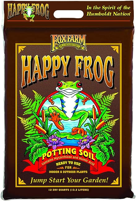 FoxFarm FX14054 Happy Frog Potting Soil 12 Quart